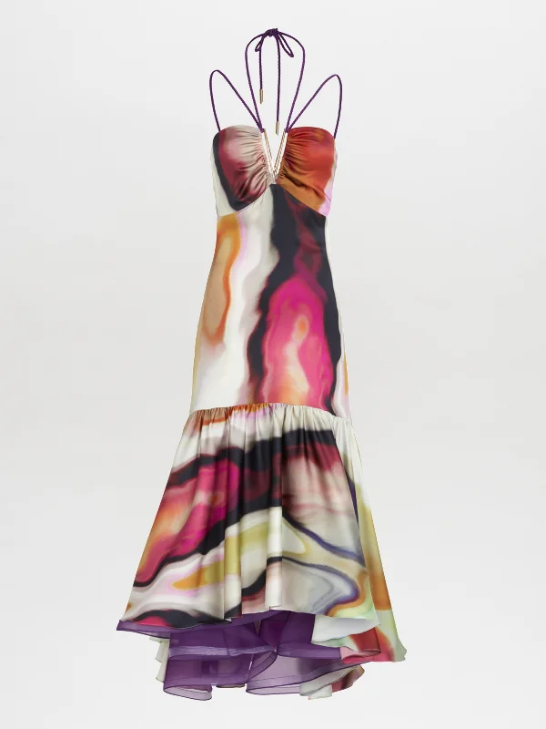 Mogador Dress Iridescent Marble Women's Fashion-Forward Apparel Women's Fashion-Forward Apparel