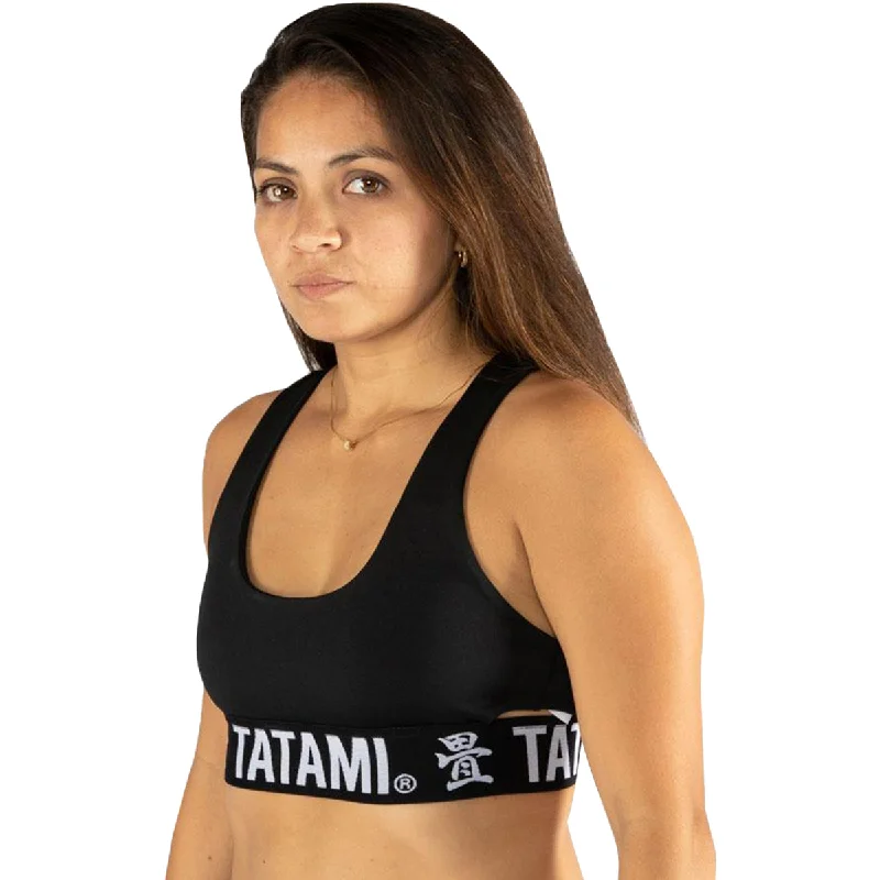 Tatami Fightwear Black Minimal Sports Bra - Black Outlet Clothing Outlet Clothing