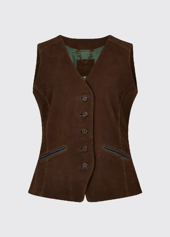 Greville Ladies Tailored Waistcoat - Walnut Flash Sale Or Flash Sales Flash Sale Or Flash Sales