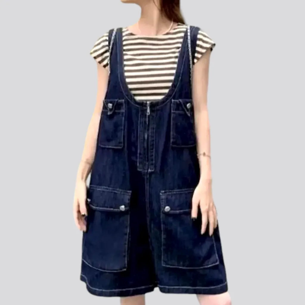 Jean overall shorts for women Sporty Streetwear Sporty Streetwear