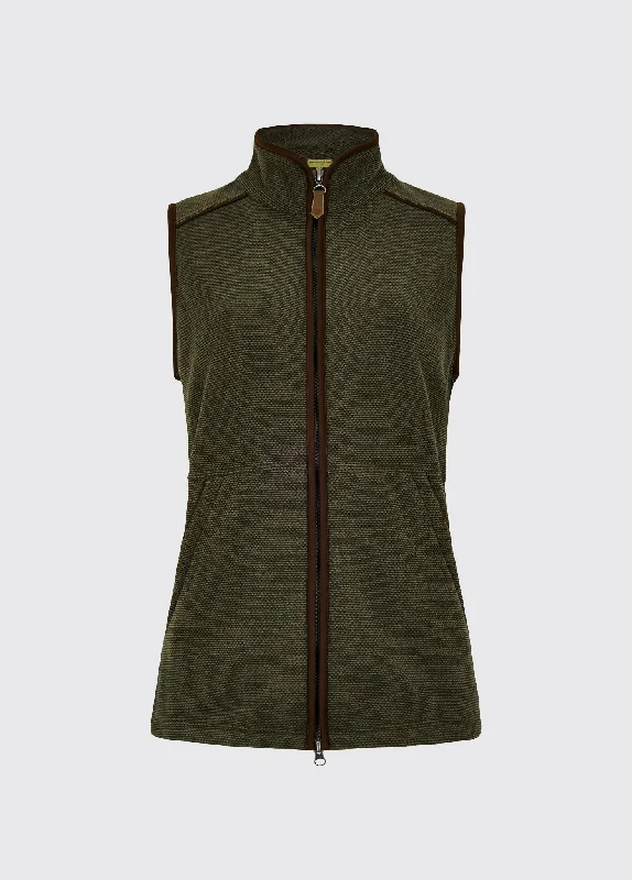 Carbury Women's Fleece Gilet - Olive Sales For Clothes Sales For Clothes