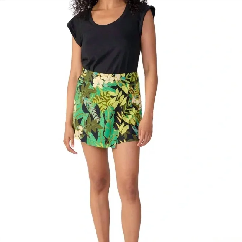 Wrap Skort In Tropical Women's Formal Apparel Women's Formal Apparel