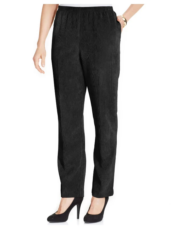 Petites Womens Corduroy High Rise Trouser Pants Women's Classic Outfit Women's Classic Outfit