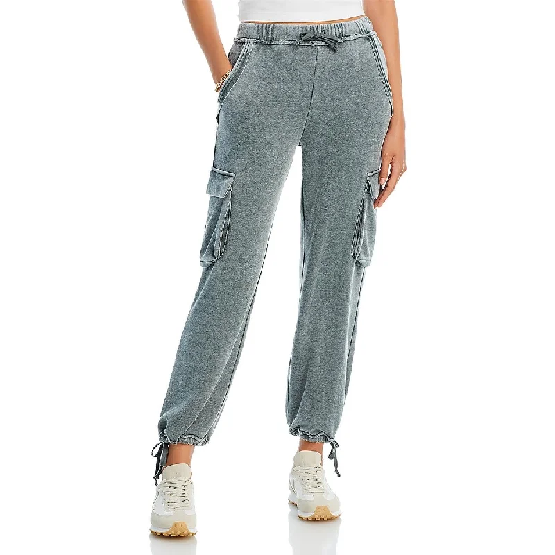 Womens Elastic Waist Pockets Jogger Pants Women's Wardrobe Apparel Women's Wardrobe Apparel