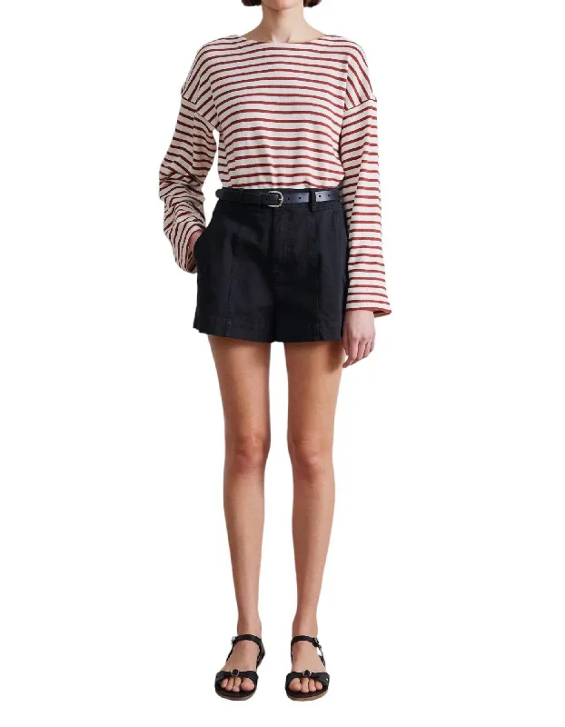 High Waisted Veras Shorts In Black Women's Relaxed Outfit Women's Relaxed Outfit