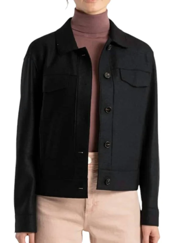 Tiziana Jacket In Navy High-End Women's Apparel High-End Women's Apparel