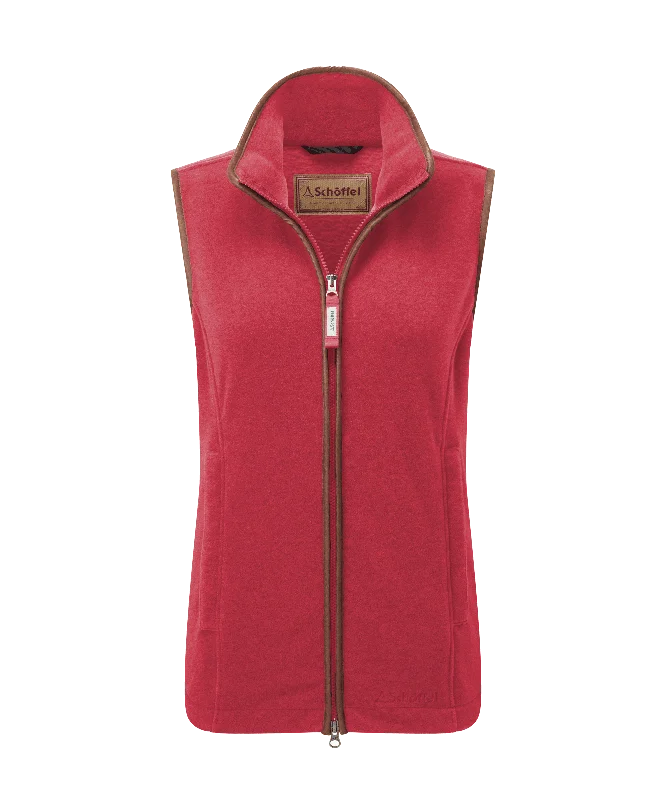 Lyndon Fleece Gilet - Pomegranate Fashion-forward Women's Wear Fashion-forward Women's Wear