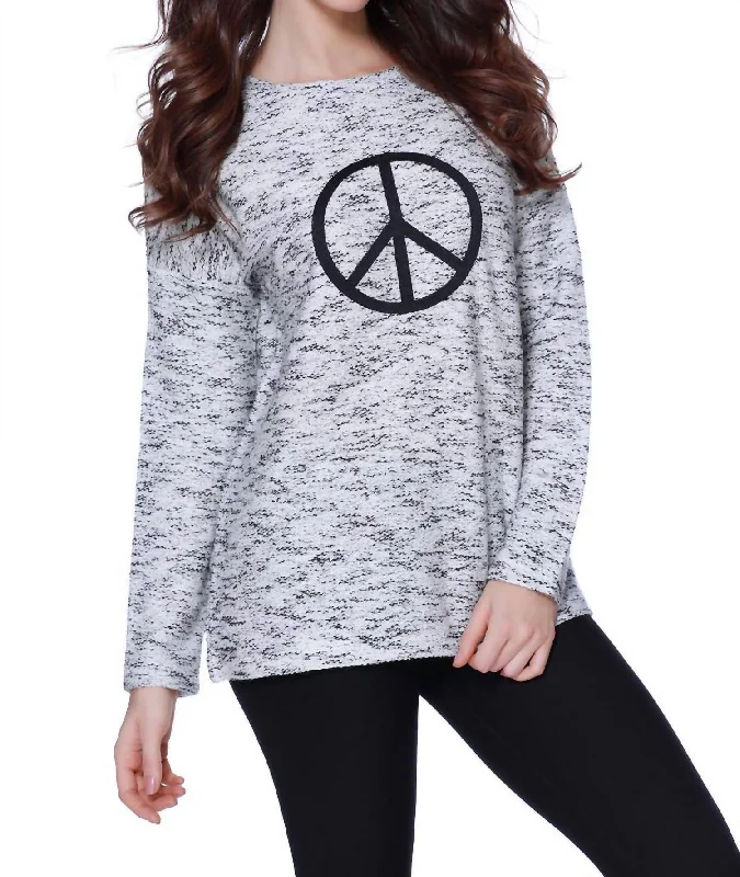 Peace Pullover In Blackwhite (A/s) Women's Clothes And Apparel Women's Clothes And Apparel