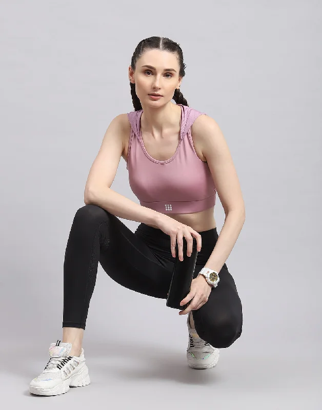 Women Pink Solid Sports Bra Flash Sales Today Flash Sales Today