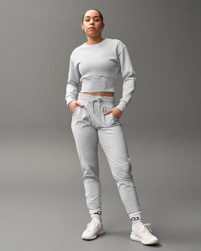 COOL-FEEL Women's Fitted Crew - Lunar Gray Sustainable Women's Clothing Sustainable Women's Clothing