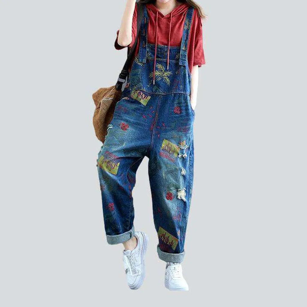 Painted denim dungaree for women Tailored Clothing For Women Tailored Clothing For Women