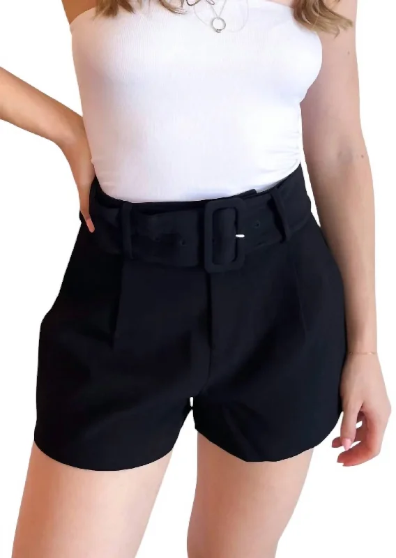 Our Lips Are Sealed Shorts In Black New Arrival Discounts New Arrival Discounts