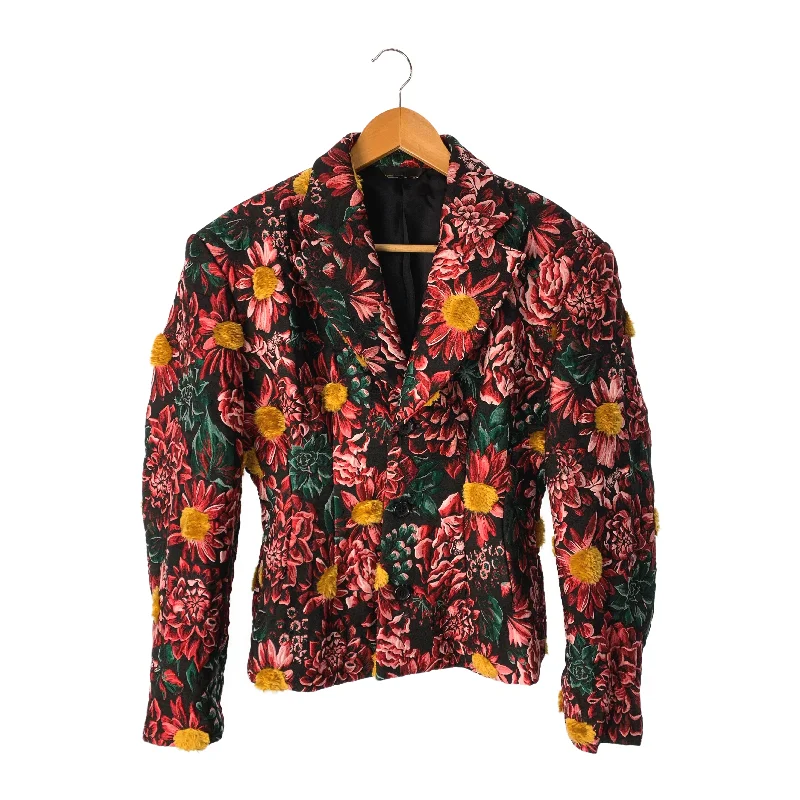 COMME des GARCONS/Jacket/S/Multicolor/Polyester/Floral Pattern/GK-J022 Women's Travel Apparel Women's Travel Apparel