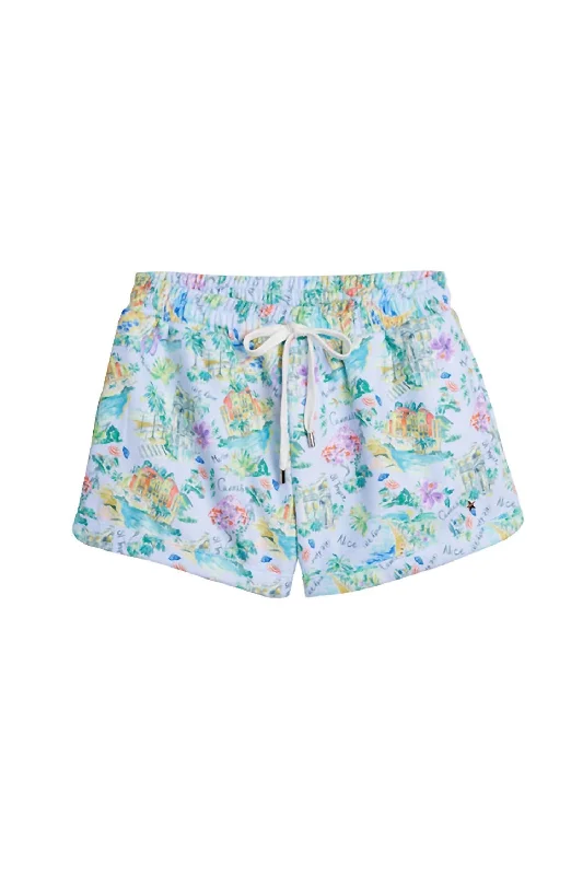 Women's Nice Short In Blue Beach Online Boutiques Online Boutiques