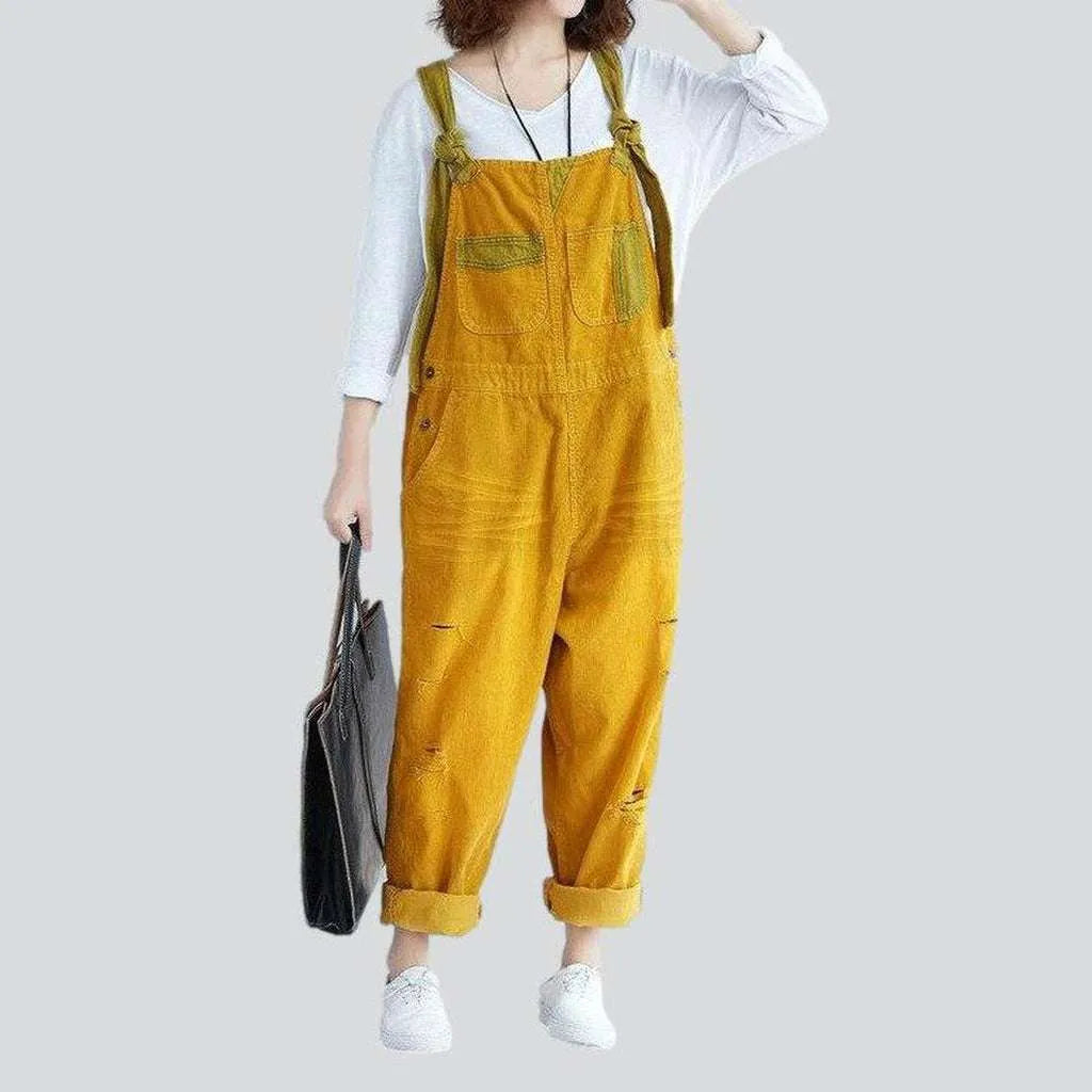 Jean dungaree for women Women's Outerwear Clothing Women's Outerwear Clothing