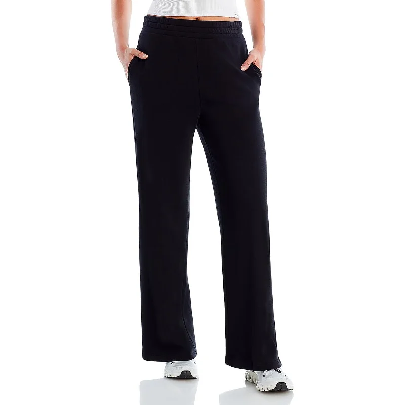 Womens Solid Pocket High-Waisted Pants Women's Seasonal Apparel Women's Seasonal Apparel