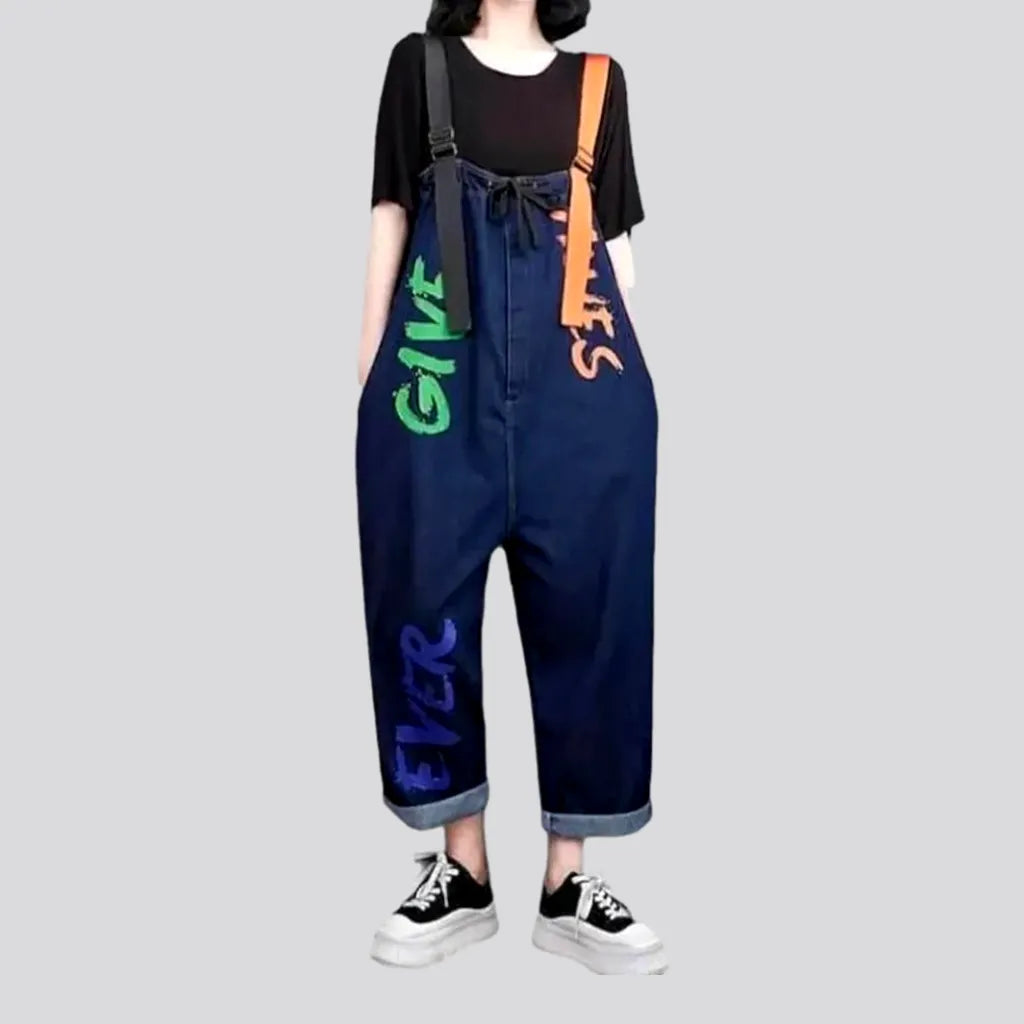 Street style women's denim dungaree Women's Clothing For Outdoor Events Women's Clothing For Outdoor Events