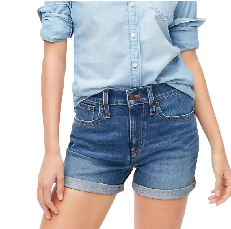 Women's Classic Denim Shorts In Blue Trendy Boutique Online Trendy Boutique Online