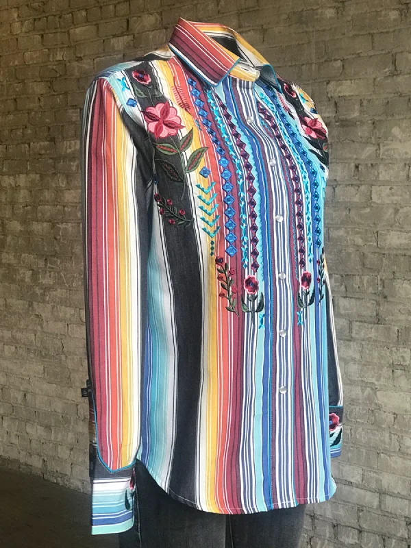 Rockmount Womens Serape 100% Cotton Boho Serape Western L/S Shirt Seasonal Sale Seasonal Sale