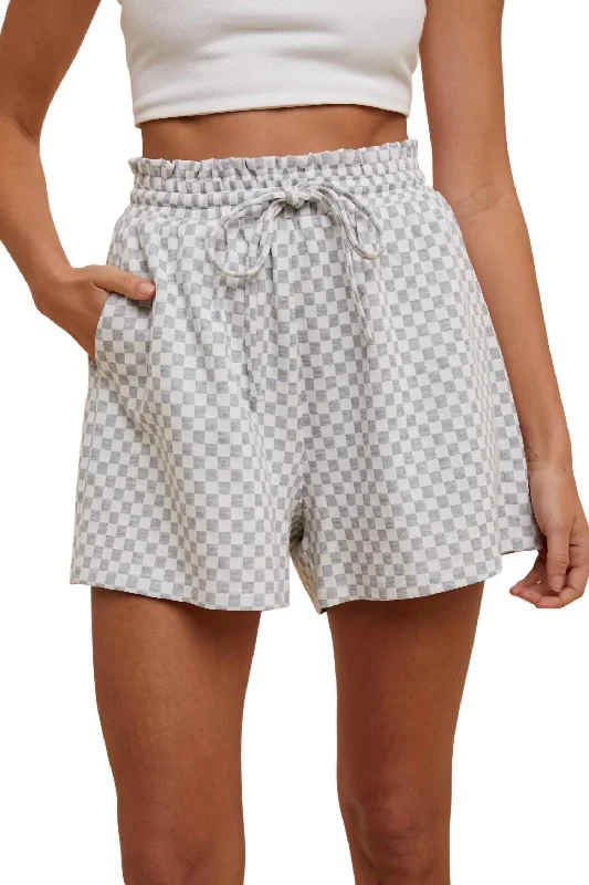 Racin' Shorts In Heather Gray Flash Discount Flash Discount