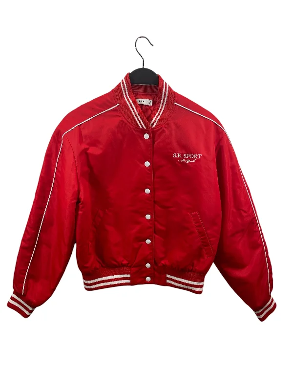 SPORTY&RICH/Jacket/S/RED/varsity jacket red/white Women's Evening Outfit Women's Evening Outfit