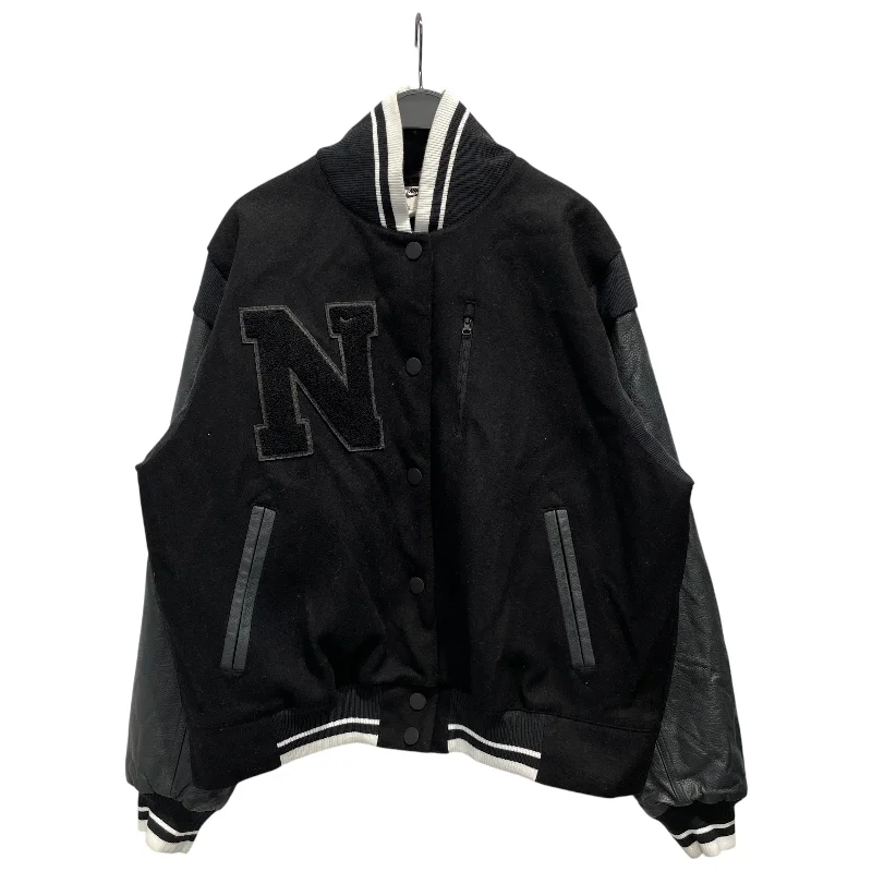 NIKE/Baseball Jkt/S/Wool/BLK/Cropped Varsity Women's Contemporary Clothing Women's Contemporary Clothing