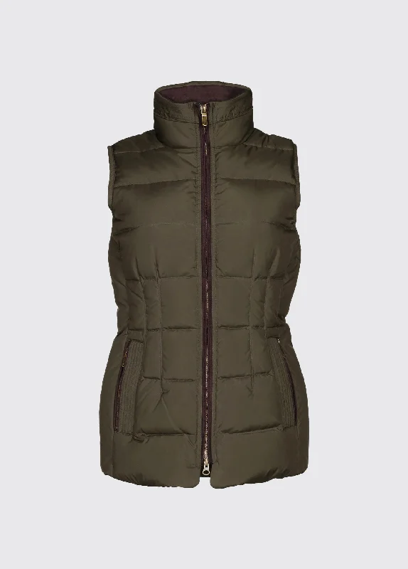 Spiddal Quilted Gilet - Olive Women's Clothing Women's Clothing