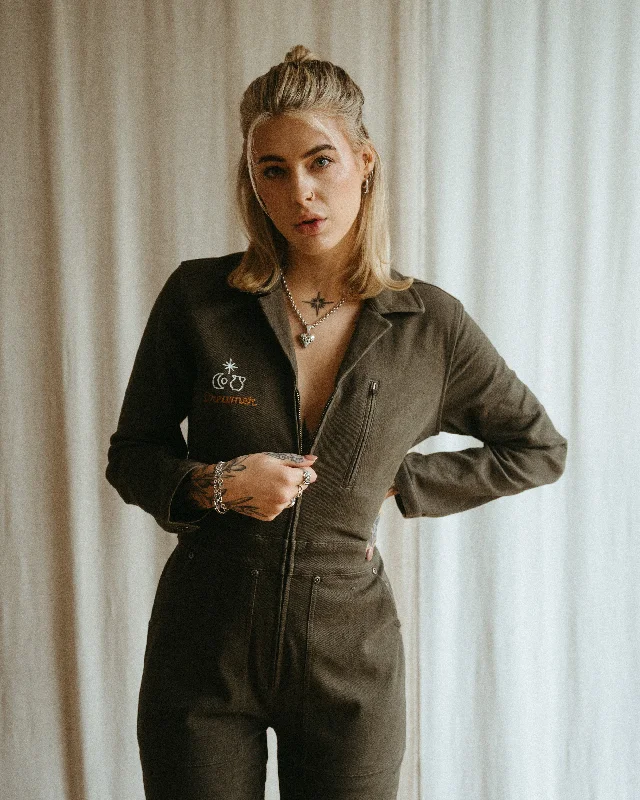 Wild Ones Boilersuit - Olive Women's Transitional Apparel Women's Transitional Apparel