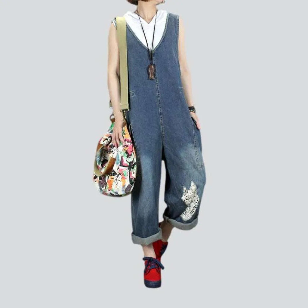 Baggy street denim jumpsuit for ladies End of Season Sale End of Season Sale