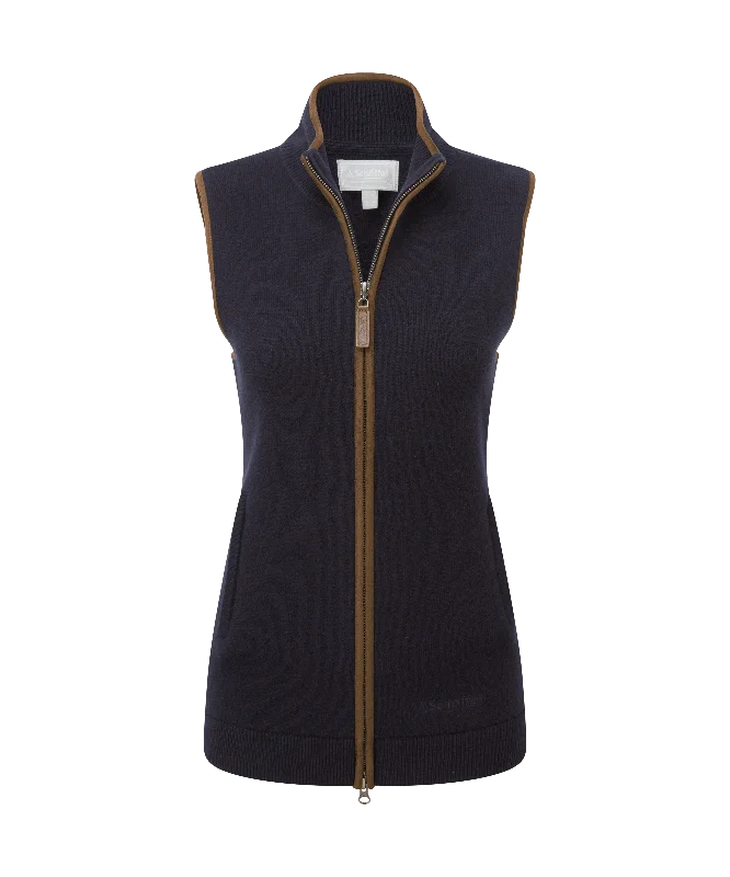 Orkney Merino Gilet - Navy High-End Women's Apparel High-End Women's Apparel