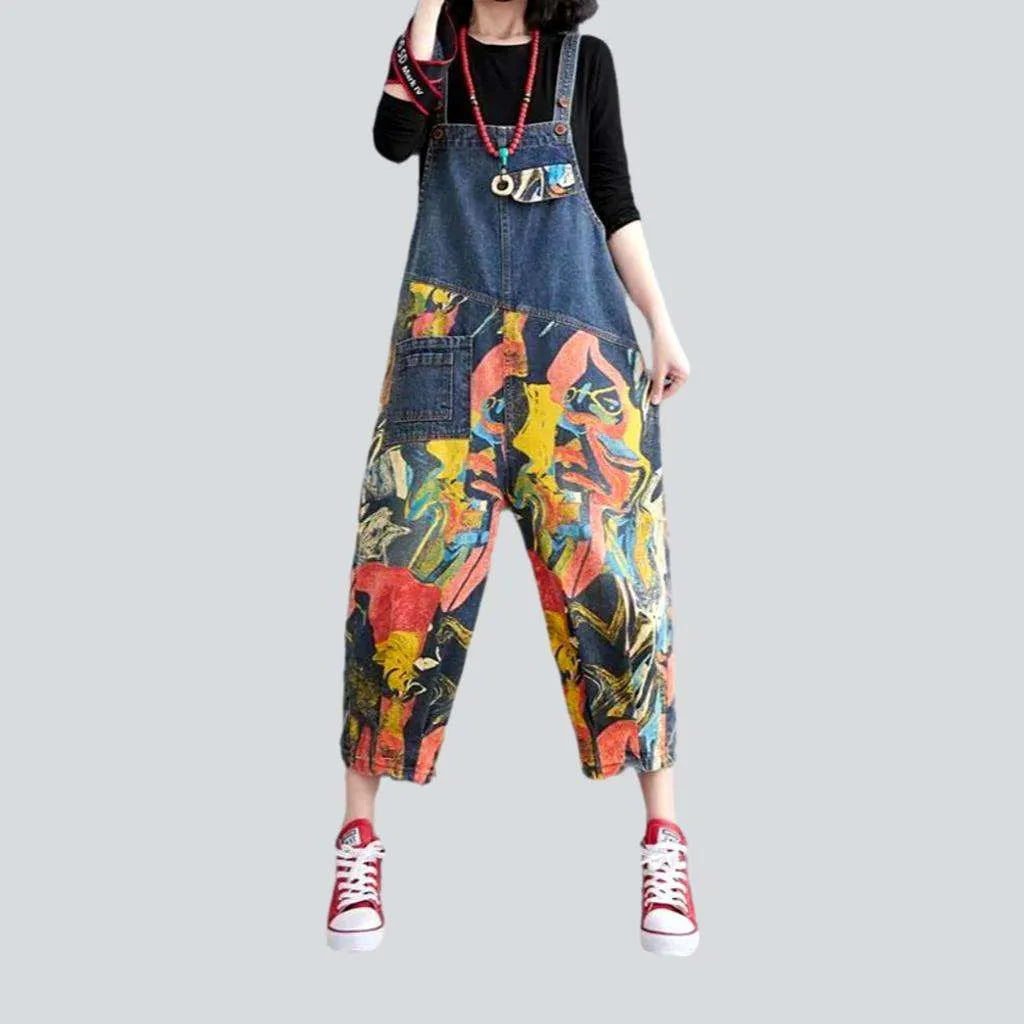 Baggy y2k women's denim dungaree Luxury Women's Clothes Luxury Women's Clothes