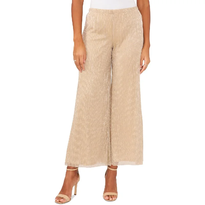 Womens Shimmer Ribbed Knit Wide Leg Pants Casual Outfit For Women Casual Outfit For Women