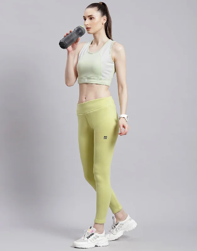 Women Green Solid Sports Bra Discount Store Discount Store