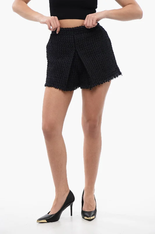 Dsquared2 Front Pleated Tweed Shorts Women's Evening Wear for Special Occasions Women's Evening Wear for Special Occasions