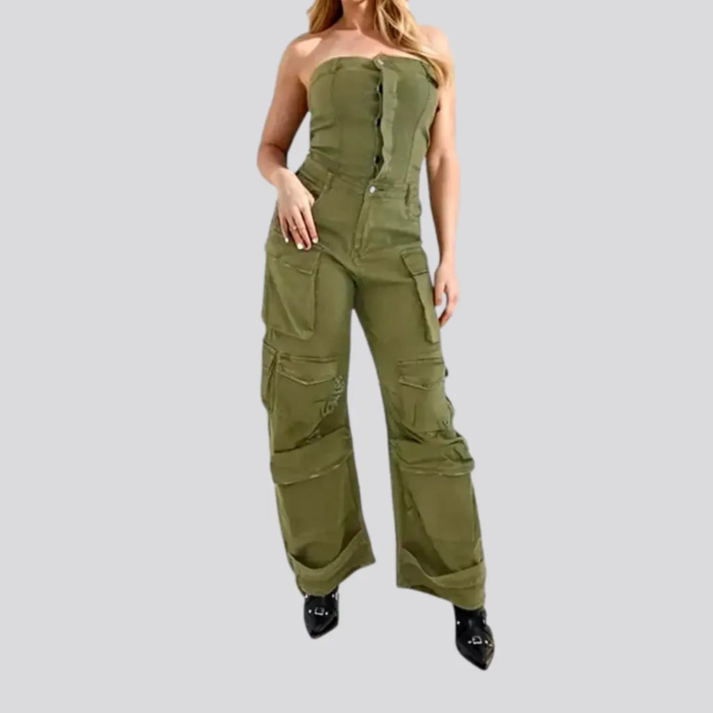 Fashionable jean jumpsuit for ladies Women's Trendy Clothing Women's Trendy Clothing