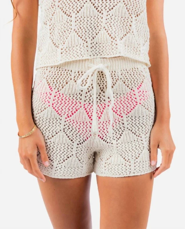 Island Hopper Crochet Short In Natural Top 10 Women's Online Clothing Stores Top 10 Women's Online Clothing Stores