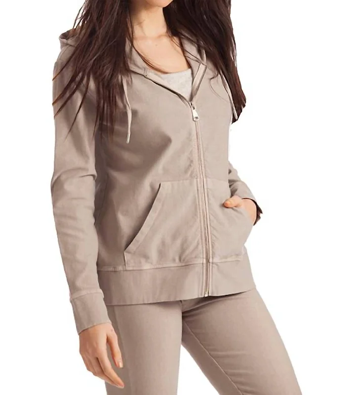 Lauren Hooded Cardigan In Oatmeal Women's Resort Apparel Women's Resort Apparel