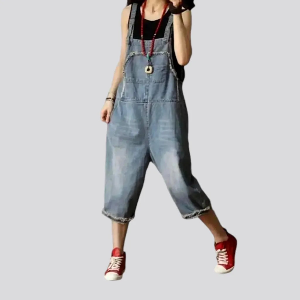 Fashionable denim dungaree for ladies Women's Fashion-Forward Apparel Women's Fashion-Forward Apparel