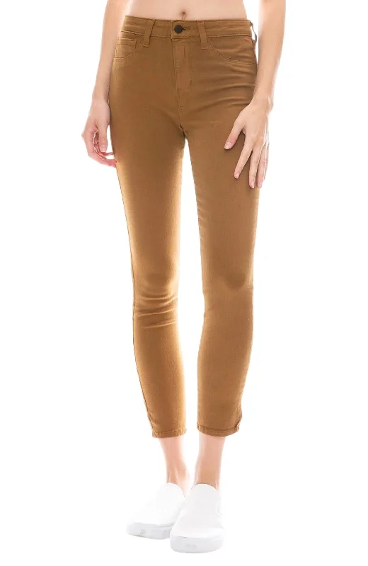 Margot High Rise Skinny Jeans In Brown Women's Functional Outfit For Outdoor Activities Women's Functional Outfit For Outdoor Activities