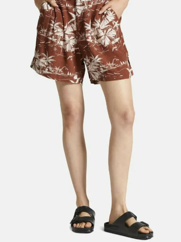 Riviera Short In Sepia Affordable Luxury Women's Apparel Affordable Luxury Women's Apparel