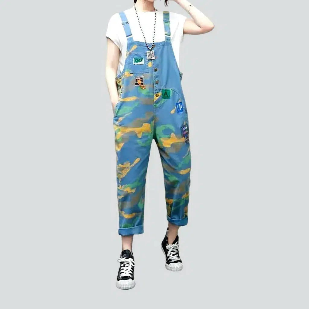 Light-wash women's denim baggy overall Women Apparel Women Apparel