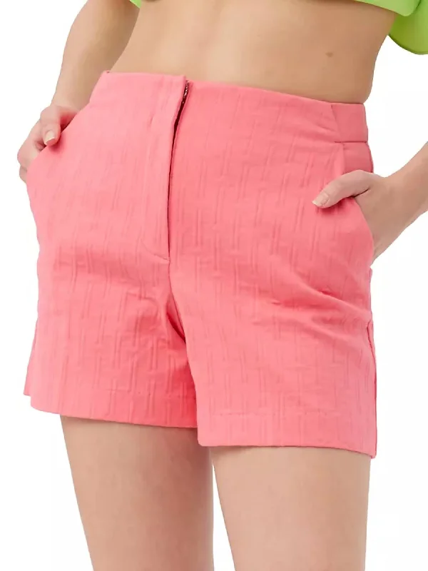 Valera Short In Positano Pink Sustainable Women's Clothes Sustainable Women's Clothes