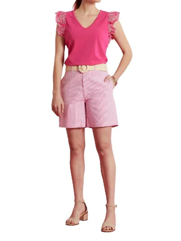 Cotton Bermuda Short In Pink Sales Clothes Sales Clothes