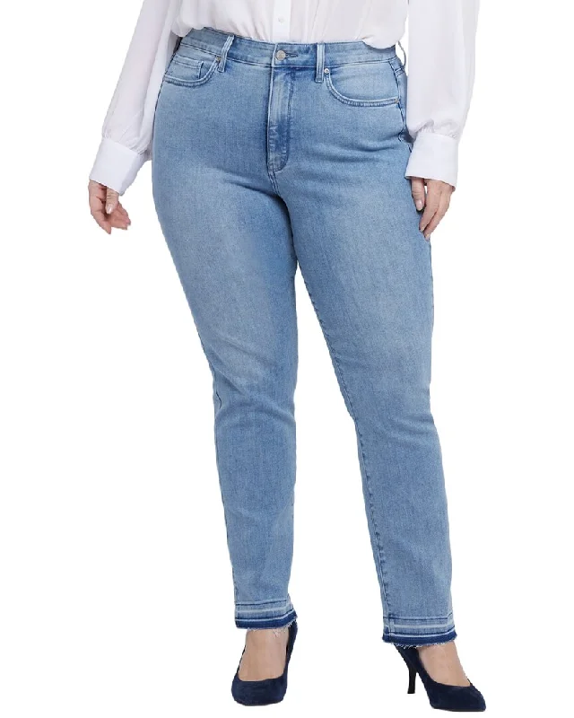 NYDJ Plus Marilyn Big Skies Straight Leg Jean Women's Travel Garments Women's Travel Garments