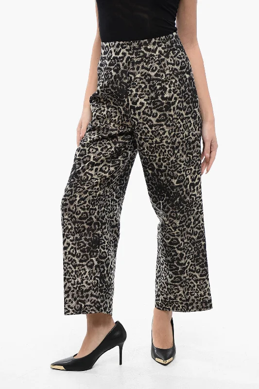 Allsaints Animal Patterned Relaxed Fit Jemi Leppo Pants Affordable Trendy Clothes For Women Affordable Trendy Clothes For Women