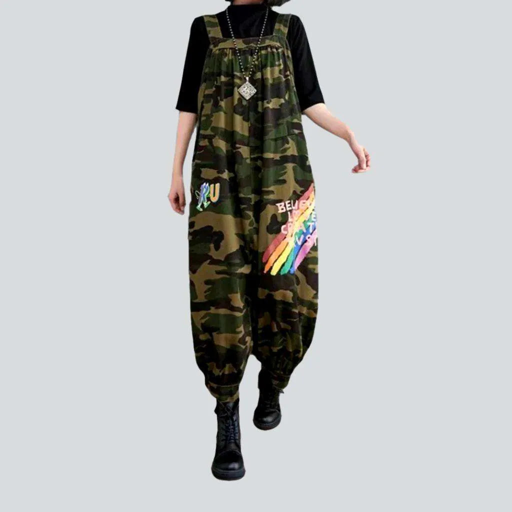 Painted jean dungaree for women Modern Women's Clothes Modern Women's Clothes