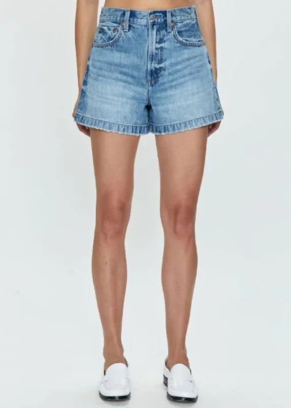 Saige High Rise Shorts In French Riviera Women Apparel Women Apparel