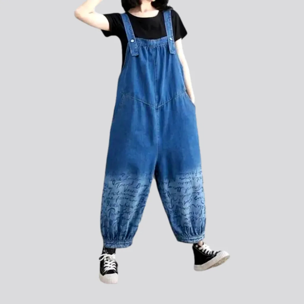 Stylish light wash denim overall for ladies Women's Casual Clothing For Lounging Women's Casual Clothing For Lounging