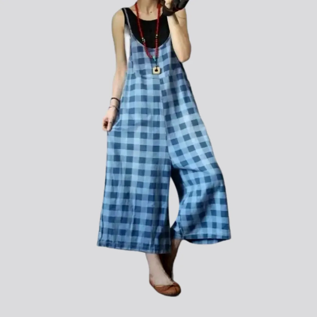 Women's wide-leg denim overall Luxury Women's Clothing Luxury Women's Clothing