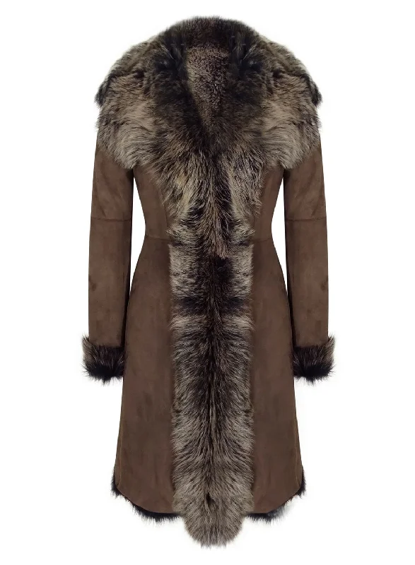 Mid Length Sheepskin Coat Stylish Women's Garments Stylish Women's Garments